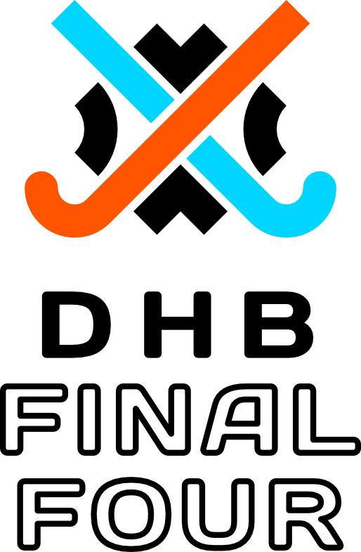 DHB Final Four, two sticks in blue and orange for the two finals