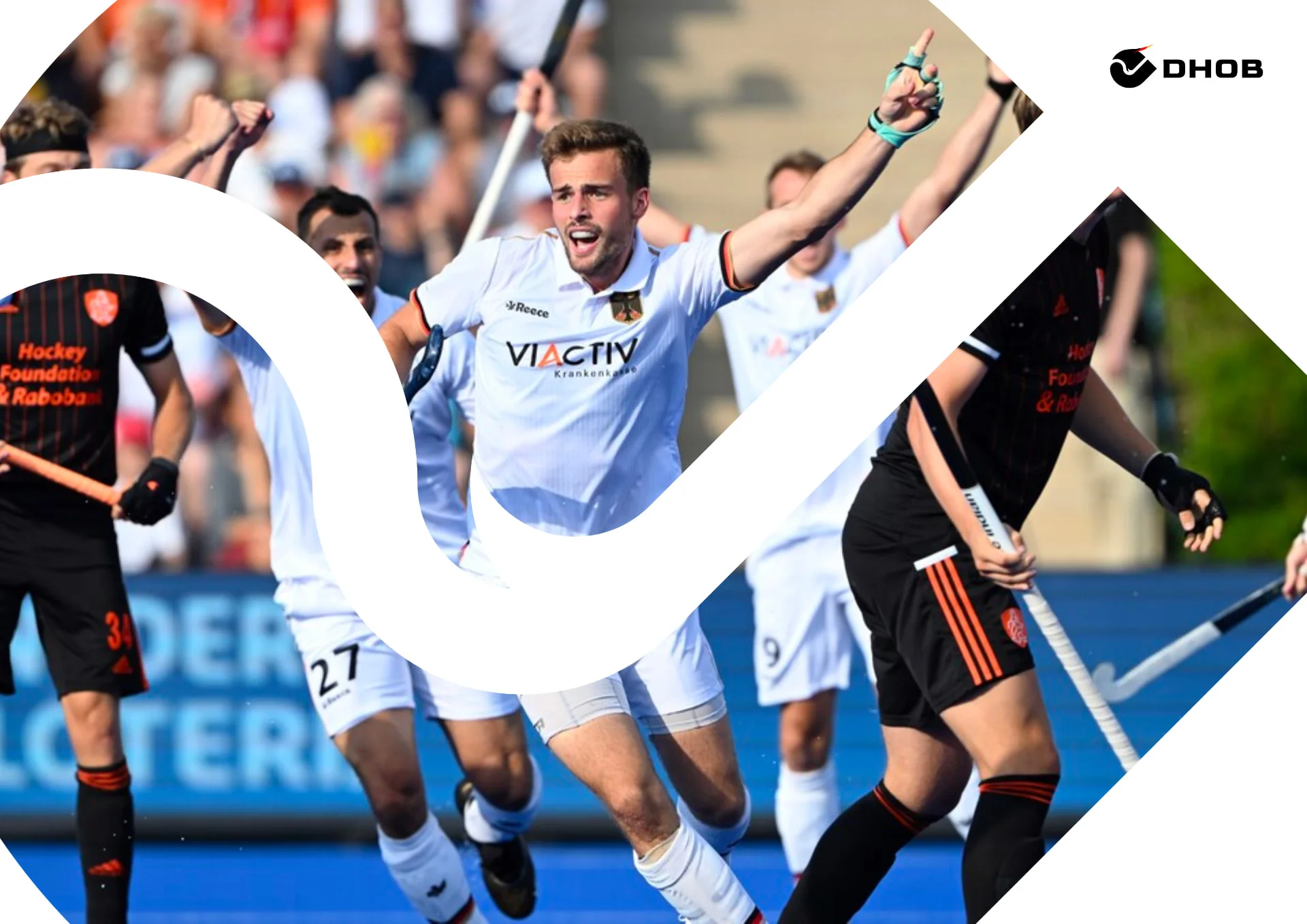 Pro League post, the wing drawn as one white sweep over the celebration
