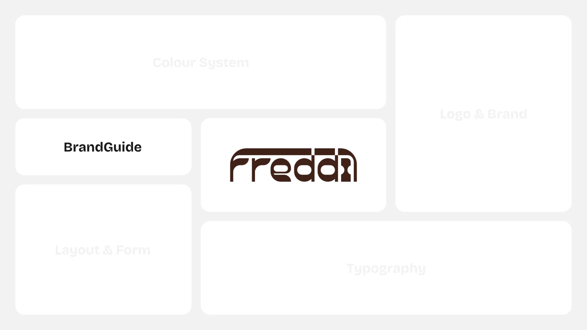 The Freddi brand guide cover