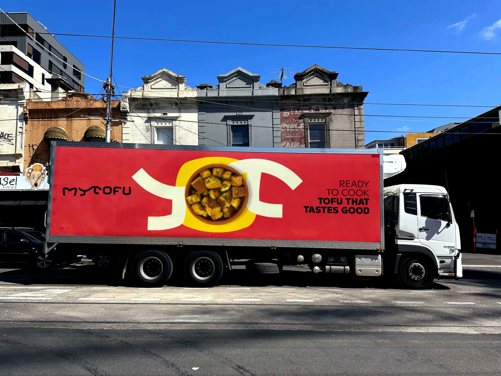 The myTofu delivery truck: ready to cook tofu that tastes good