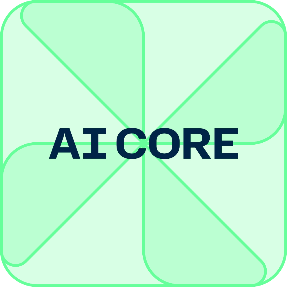 The AI core mark that drives the certification engine