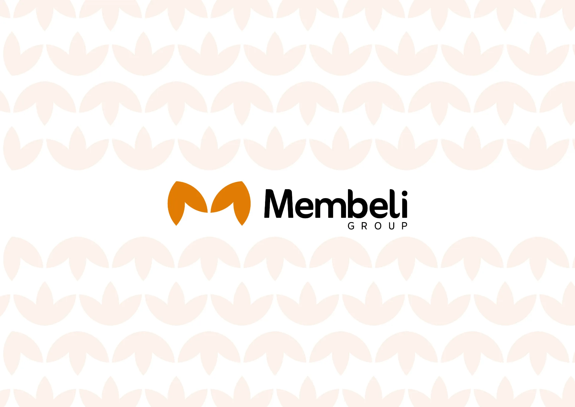 The Membeli Group wordmark on the petal pattern